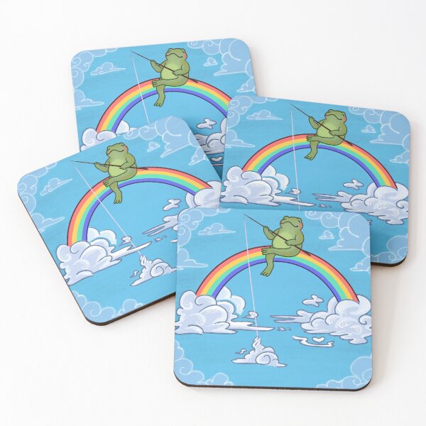 Item preview, Rainbow Frog Cloud Fishing designed and sold by luxnovaart.