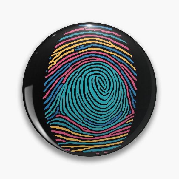 Item preview, Multicolor Colorful Fingerprint DNA designed and sold by MadMando.