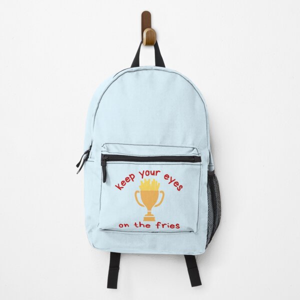 Item preview, Keep Your Eyes On The Fries Funny Motivational - light background designed and sold by MixedBagMerch.