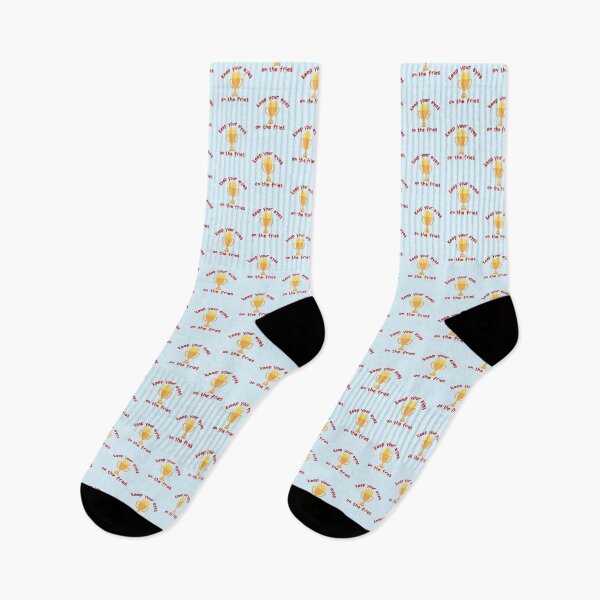 Item preview, Keep Your Eyes On The Fries Funny Motivational - light background designed and sold by MixedBagMerch.