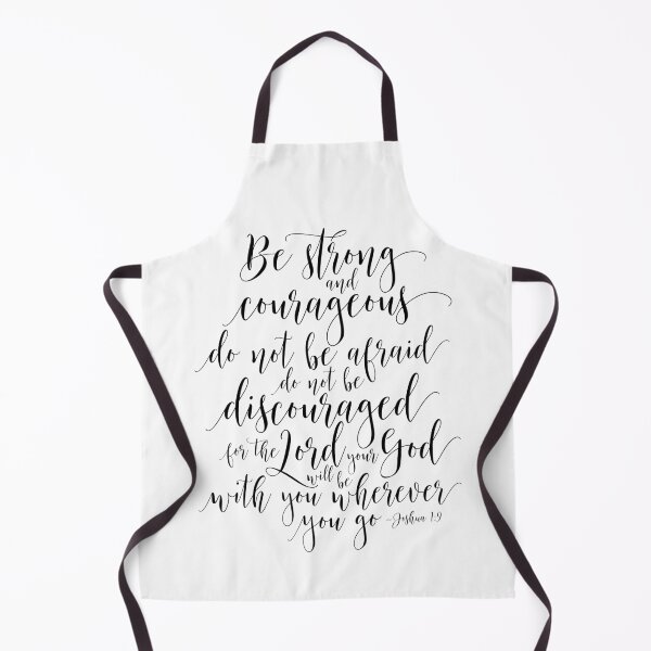 Item preview, Be Strong And Courageous, Joshua 1:9, Bible Verse, Calligraphy Scripture designed and sold by aenaonartwork.