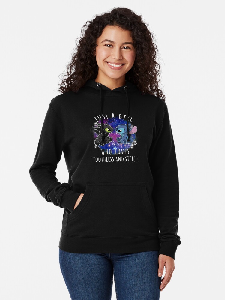 Awesome Just A Girl Who Loves Toothless And Stitch , Sweater, Tank