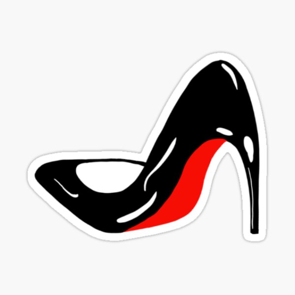 Red Bottom Heels Sticker for Sale by meliagrace