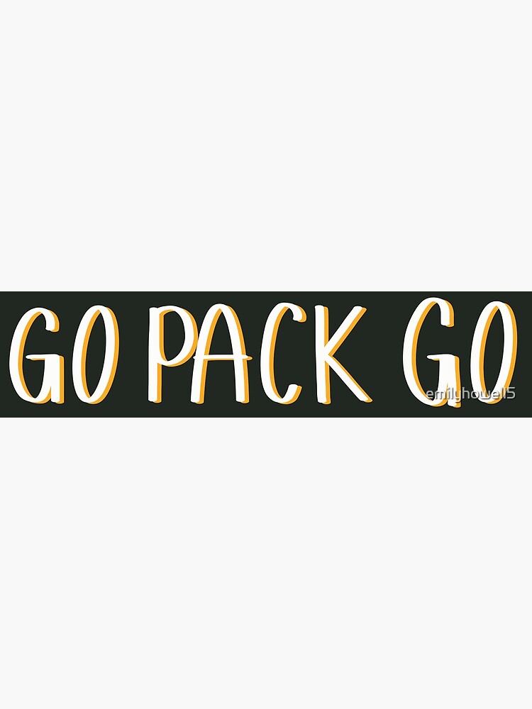 Go Pack Go Flag Sticker for Sale by oliviabergh