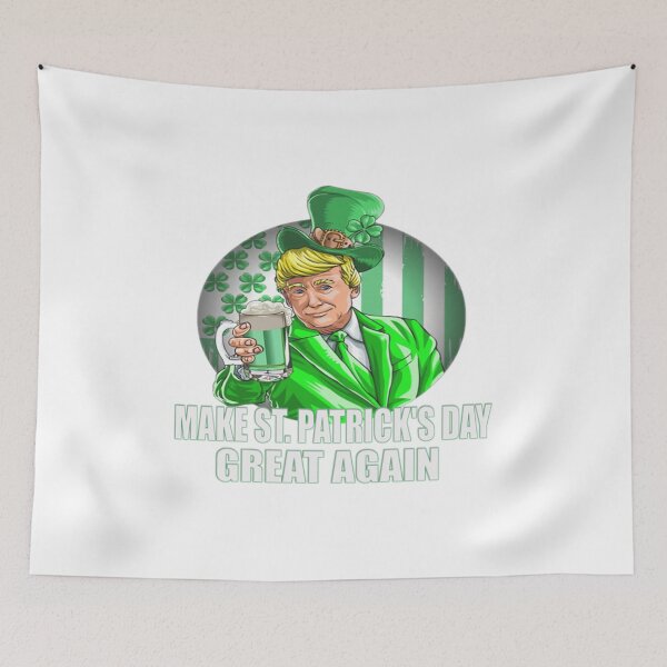 Item preview, Make St Patricks Day Great Again Trump Leprechaun designed and sold by Wholestaircase.
