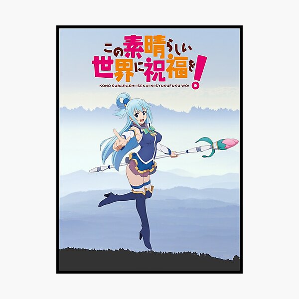 Megumin Konosuba Anime' Poster, picture, metal print, paint by Ruzerin