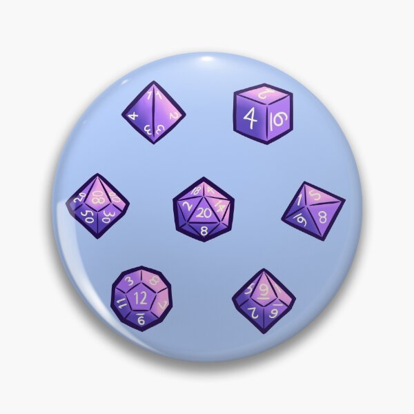 Item preview, Dungeons and Dragons Sticker Sheet - Dice Set Purple Pattern designed and sold by KatieCrooked.
