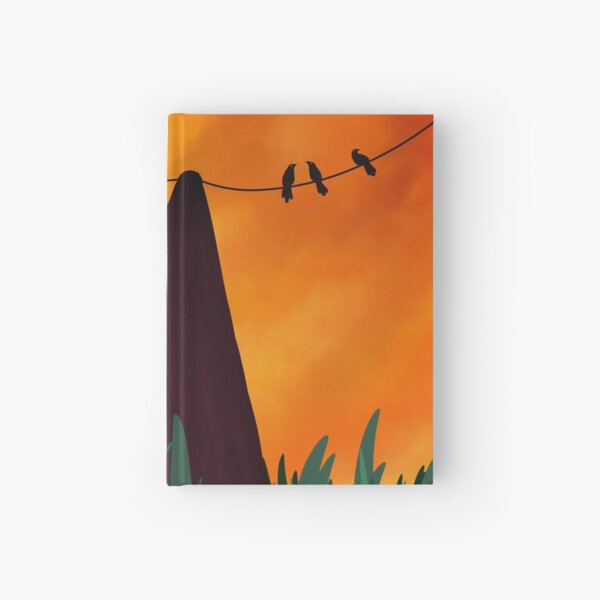 birds on a wire Hardcover Journal