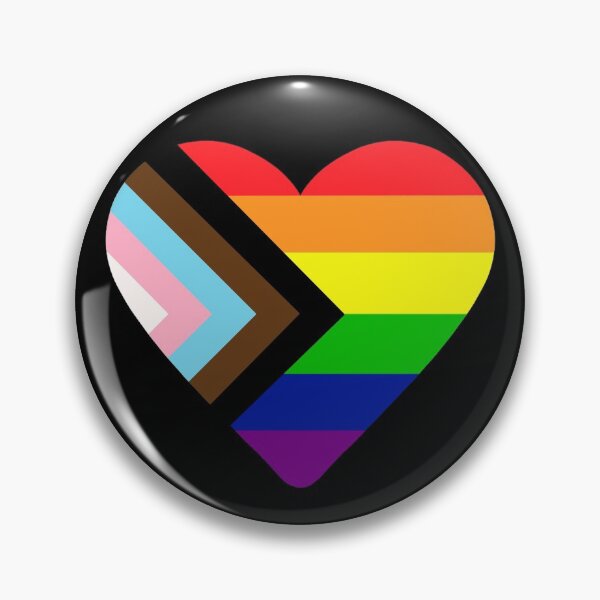 Item preview, Progress Pride Flag Heart designed and sold by NYXFN.