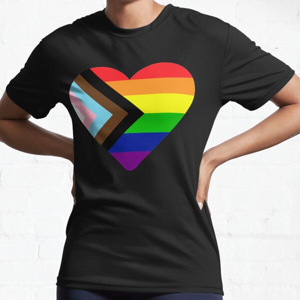 Item preview, Progress Pride Flag Heart designed and sold by NYXFN.