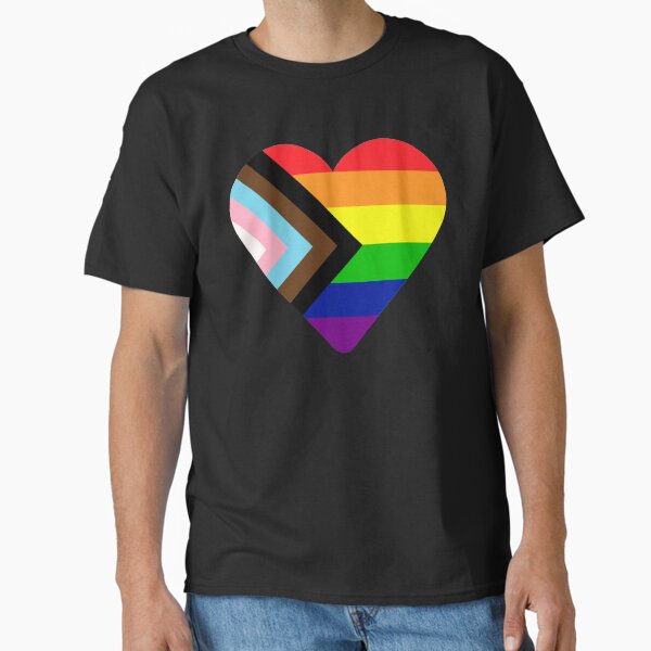 Item preview, Progress Pride Flag Heart designed and sold by NYXFN.