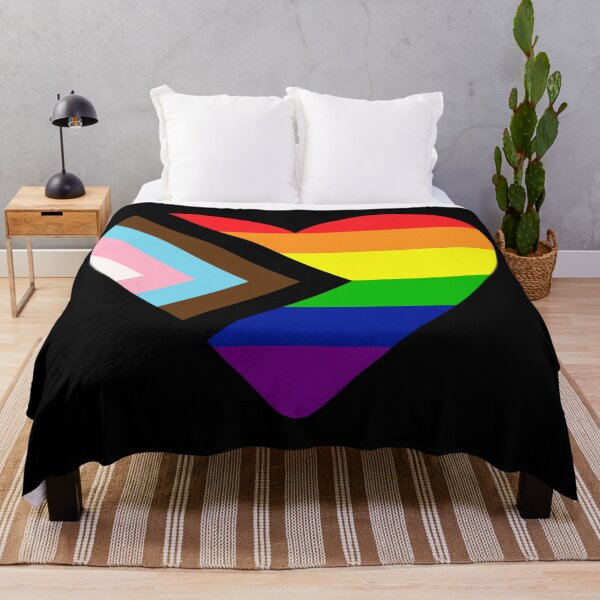 Item preview, Progress Pride Flag Heart designed and sold by NYXFN.