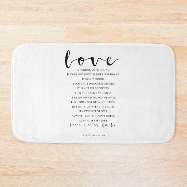 Item preview, Love Is Patient, Love Is Kind, 1 Corinthians 13:4-8. Bible Verse, Wedding Decor, Anniversary Gift designed and sold by aenaonartwork.