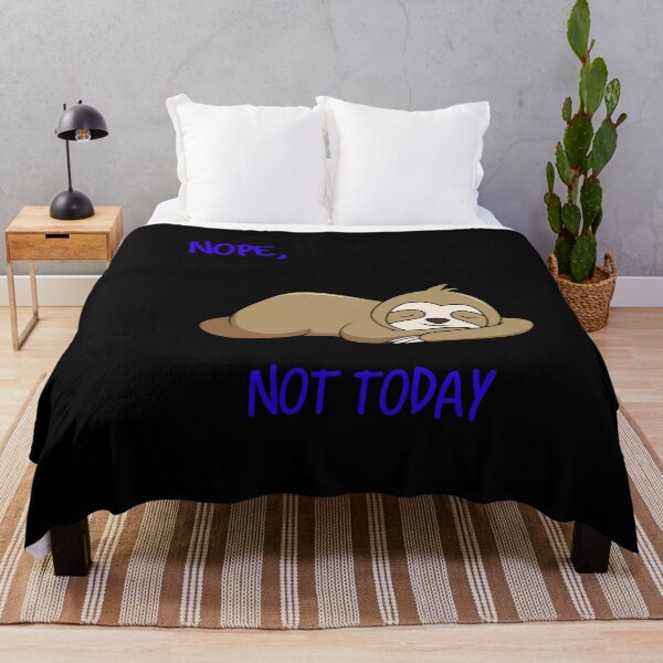 Item preview, Nope, not today Sleeping Sloth designed and sold by UncleStuScience.