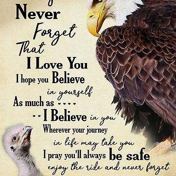 Eagle Dad To Daughter-I Pray You'll Always Be Safe | Sticker