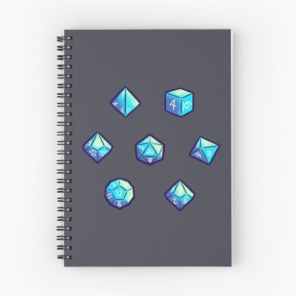 Item preview, Dungeons and Dragons Sticker Sheet - Dice Set Azure Blue designed and sold by KatieCrooked.