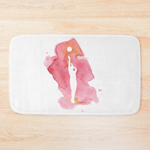 Item preview, Woman Shooting Basketball Pink Watercolor designed and sold by RaquelDeneth.