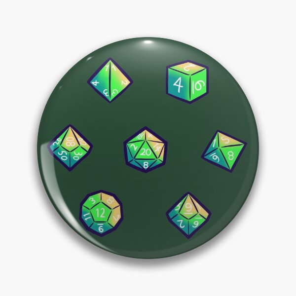 Item preview, Dungeons and Dragons Sticker Sheet - Dice Set Green Pattern designed and sold by KatieCrooked.