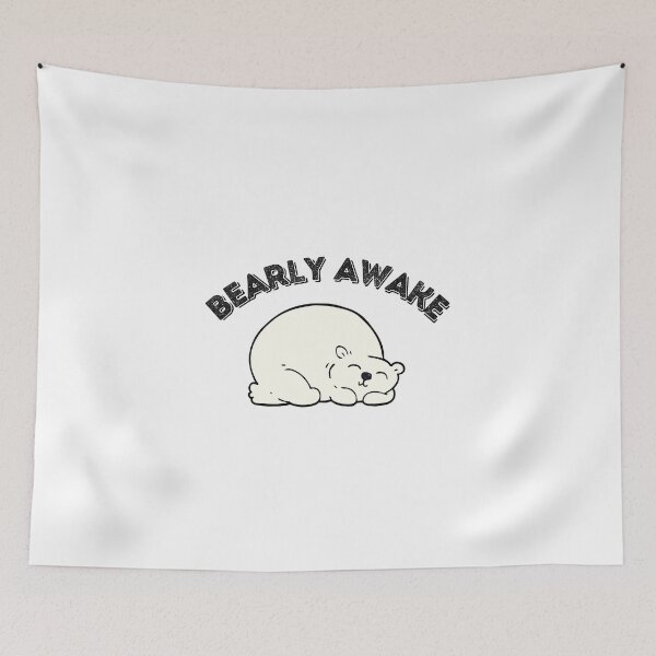 Item preview, Bearly Awake - Cute Funny Animal Pun designed and sold by yumiso.