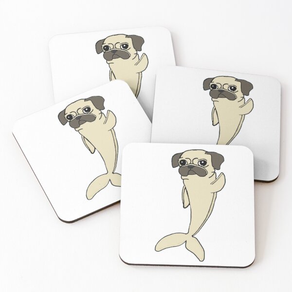 Item preview, Pug x dolphin designed and sold by DolphinsDoodle.
