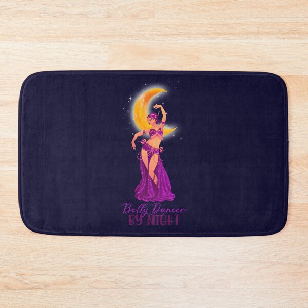 Item preview, Belly Dancer By Night!  (Purple/Orange on Navy) designed and sold by PawsitiveMum.