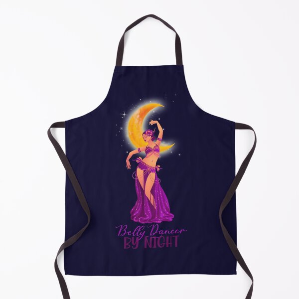 Item preview, Belly Dancer By Night!  (Purple/Orange on Navy) designed and sold by PawsitiveMum.