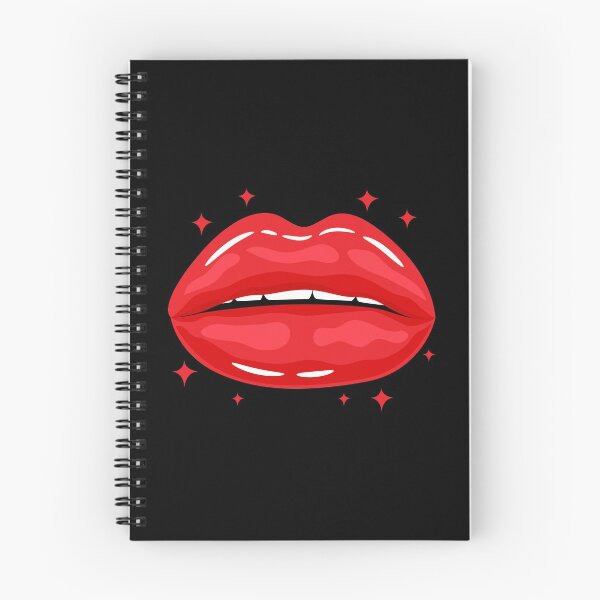 Item preview, Valentine Glossy Lips in Red Color with stars sparkle designed and sold by MisPuHoney.