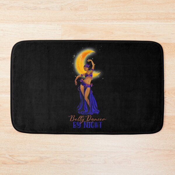 Item preview, Belly Dancer By Night!  (Blue/Orange on Black) designed and sold by PawsitiveMum.