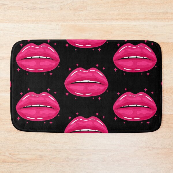 Item preview, Valentine Glossy Lips in PINK Baby Color with stars sparkle designed and sold by MisPuHoney.