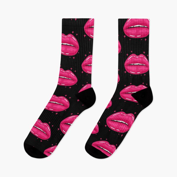 Item preview, Valentine Glossy Lips in PINK Baby Color with stars sparkle designed and sold by MisPuHoney.