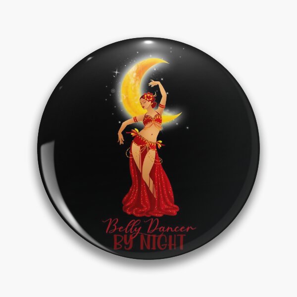 Item preview, Belly Dancer By Night!  (Red/Yellow on Black) designed and sold by PawsitiveMum.