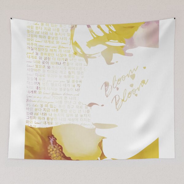 Item preview, The Boyz Haknyeon X Georgia O'Keeffe Painting Linoprint designed and sold by taeleesa.