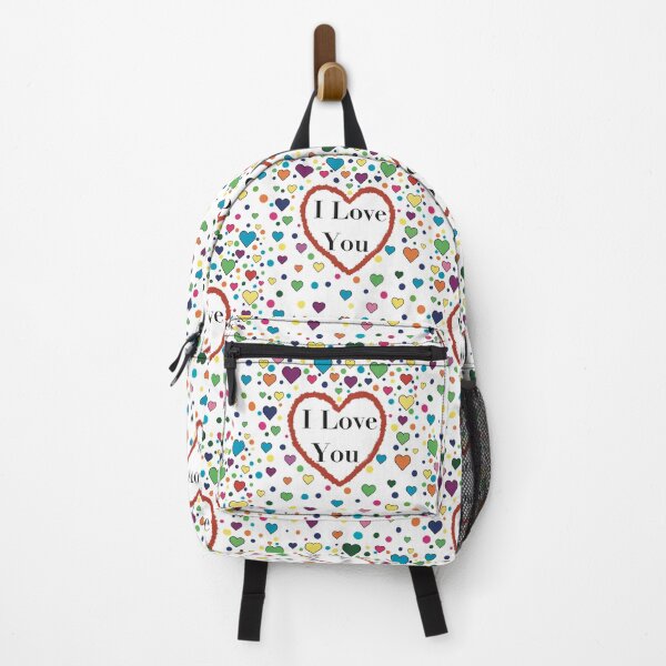Item preview, I Love You; a rainbow of hearts and dots designed and sold by artbysarahallen.