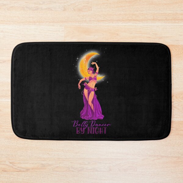 Item preview, Belly Dancer By Night!  (Purple/Orange on Black) designed and sold by PawsitiveMum.
