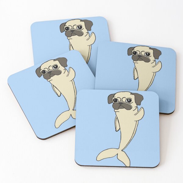 Item preview, Pug x dolphin designed and sold by DolphinsDoodle.