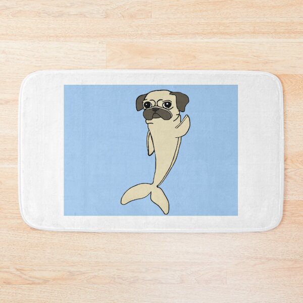 Item preview, Pug x dolphin designed and sold by DolphinsDoodle.