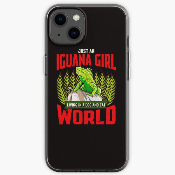 Iguana girl world iPhone Soft Case