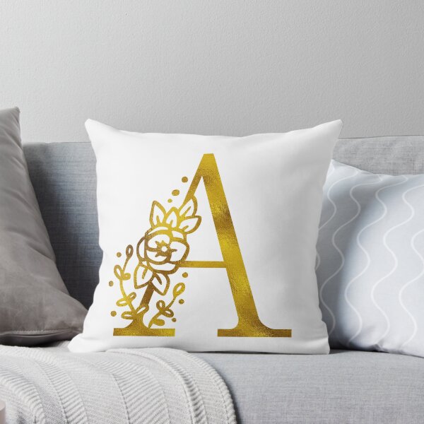 Item preview, Gold Floral Monogram A designed and sold by Amy Olsen.