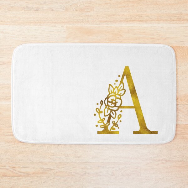 Item preview, Gold Floral Monogram A designed and sold by Amy Olsen.