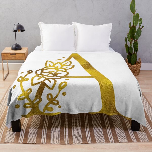 Item preview, Gold Floral Monogram A designed and sold by Amy Olsen.