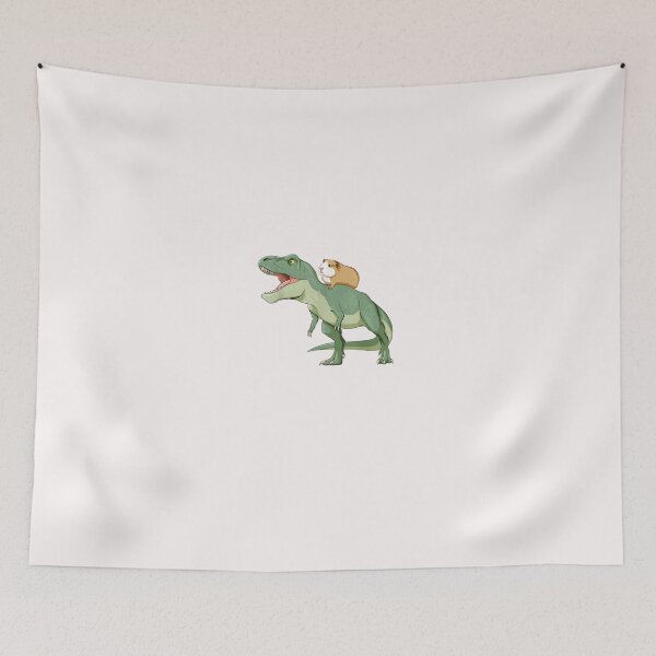 Item preview, Funny Guinea Pig Riding T Rex Dinosaur designed and sold by FreddyZulauf.