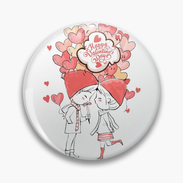 Item preview, Happy Valentine's Day Red Glitters Heart Decor Cute Couple designed and sold by Capiral Bucketlist.