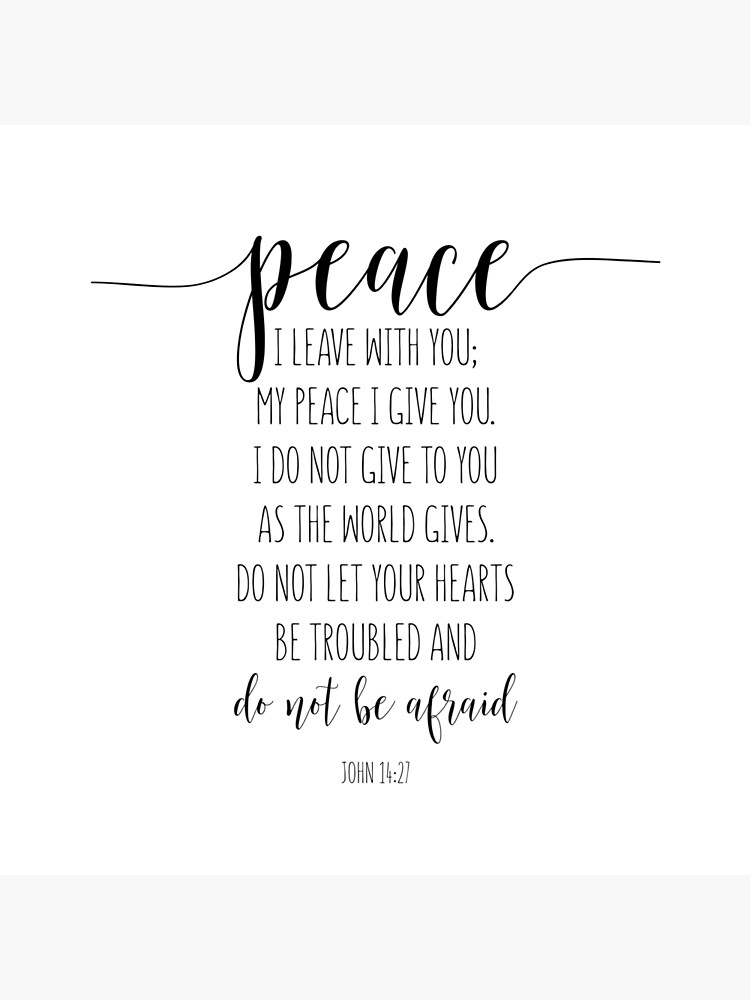 Peace I Leave With You {Tote Bag}