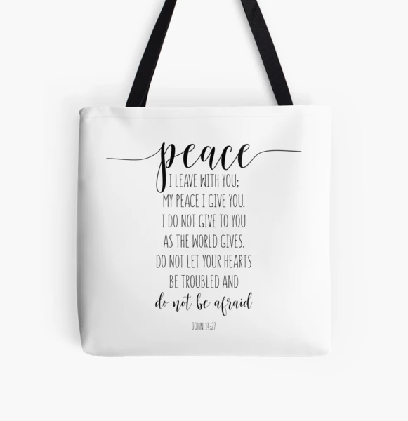 Peace I Leave With You {Tote Bag}
