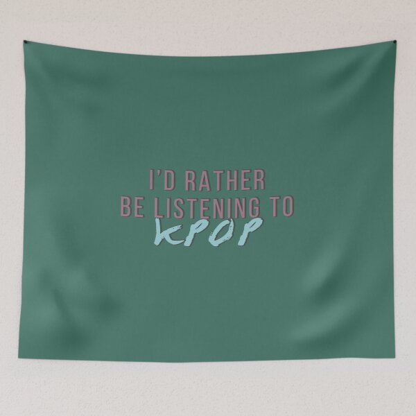 Item preview, Id rather be listening to kpop designed and sold by MiracleMockup.