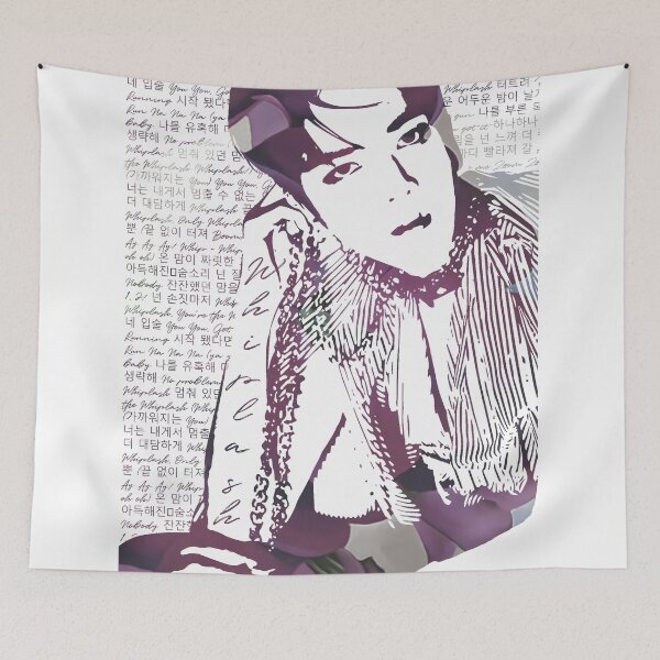 Item preview, The Boyz Younghoon X Georgia O'Keeffe Painting Linoprint designed and sold by taeleesa.