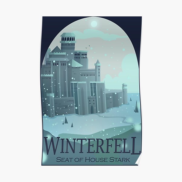 Cartel de viaje de Winterfell Póster