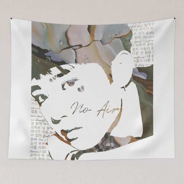 Item preview, The Boyz Sunwoo X Georgia O'Keeffe Painting Linoprint designed and sold by taeleesa.