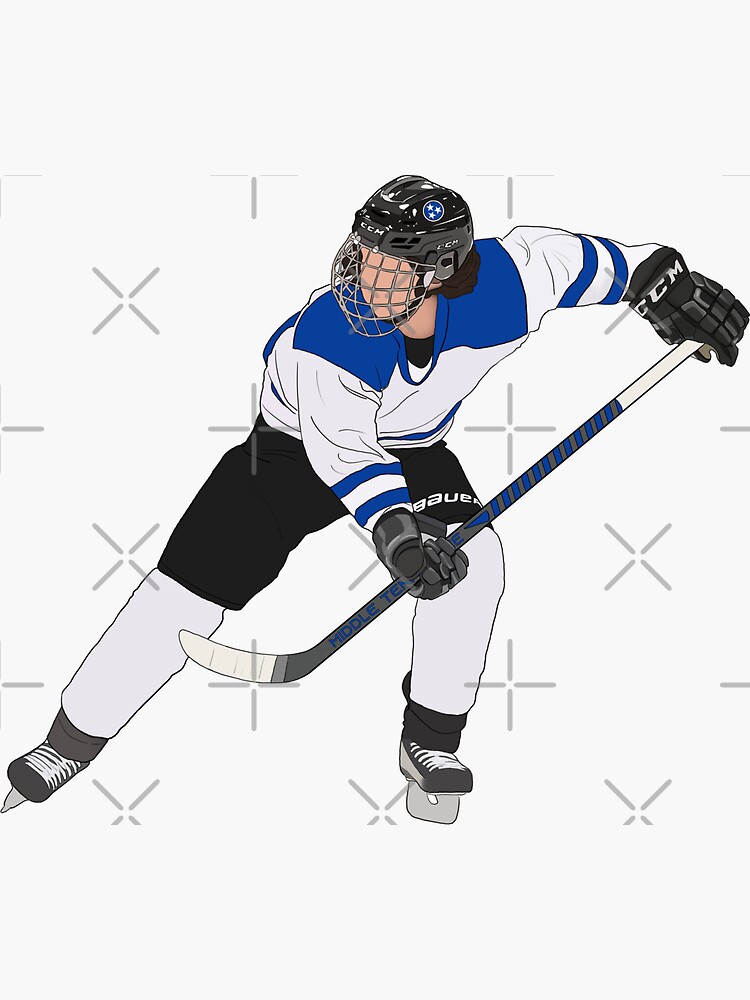 Mtsu Hockey Player 1 Sticker By Hungerfordphoto Redbubble