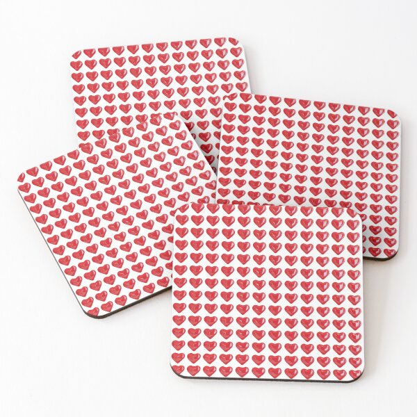 Item preview, small red hearts pattern 3d  designed and sold by kombos.